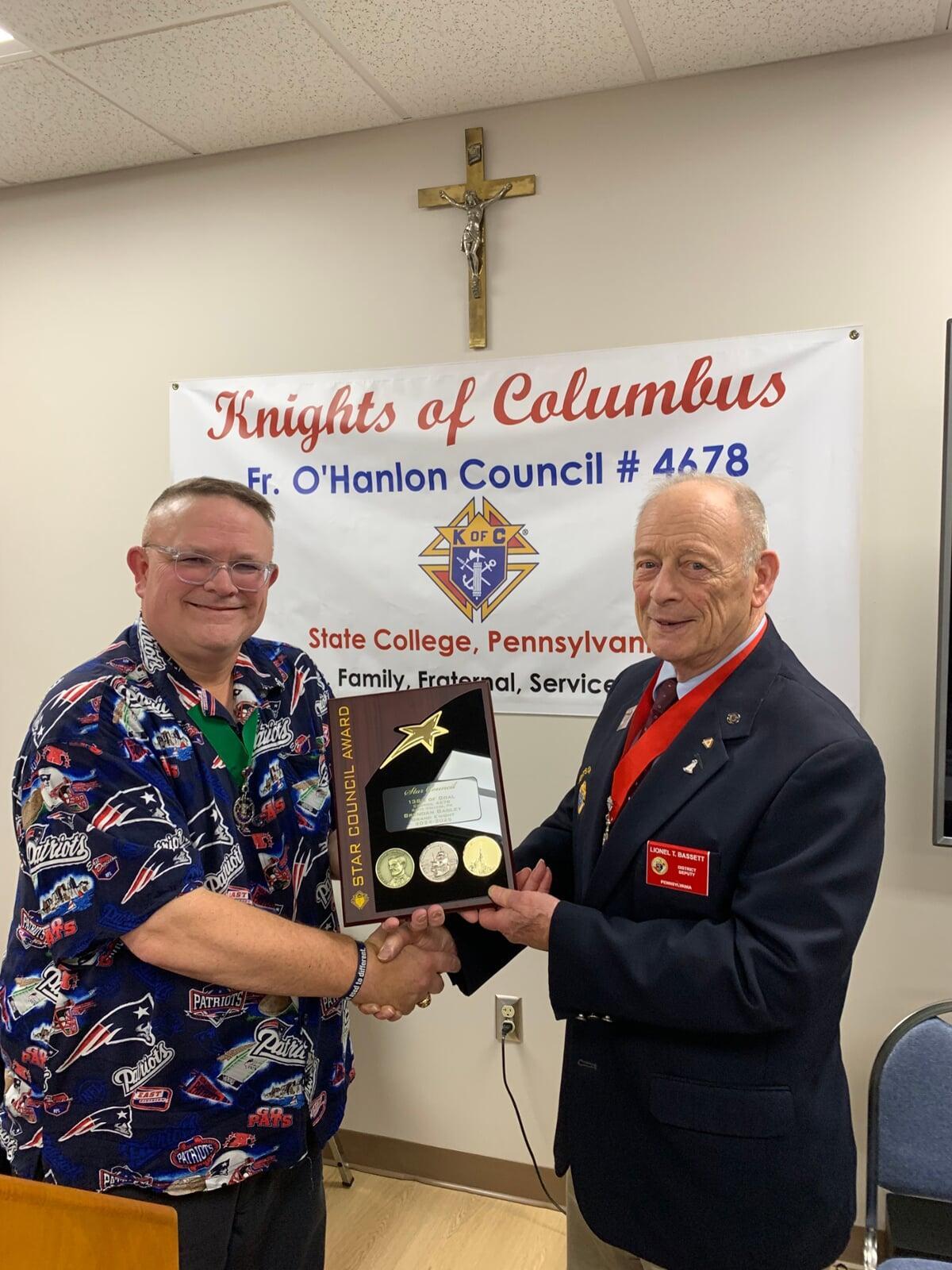 Fr OHanlon Council Receives the 2024-25 Star Council Award